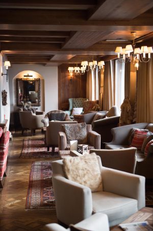 Sofas and lounge area of Portetta Hotel