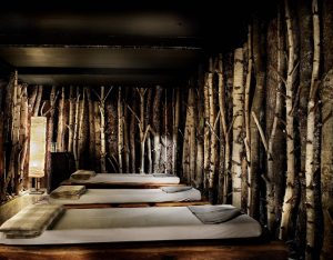 Japanese spa in a romantic French ski chalet, Les Fermes de Marie.